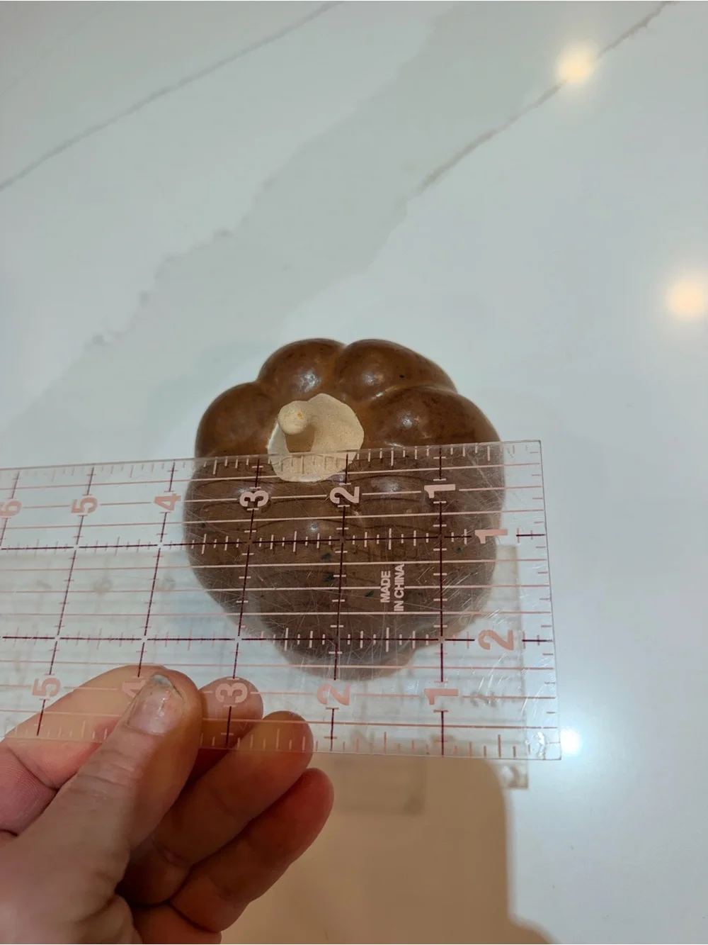 Threshold Brown Ceramic Pumpkin Accent with Cream Stem